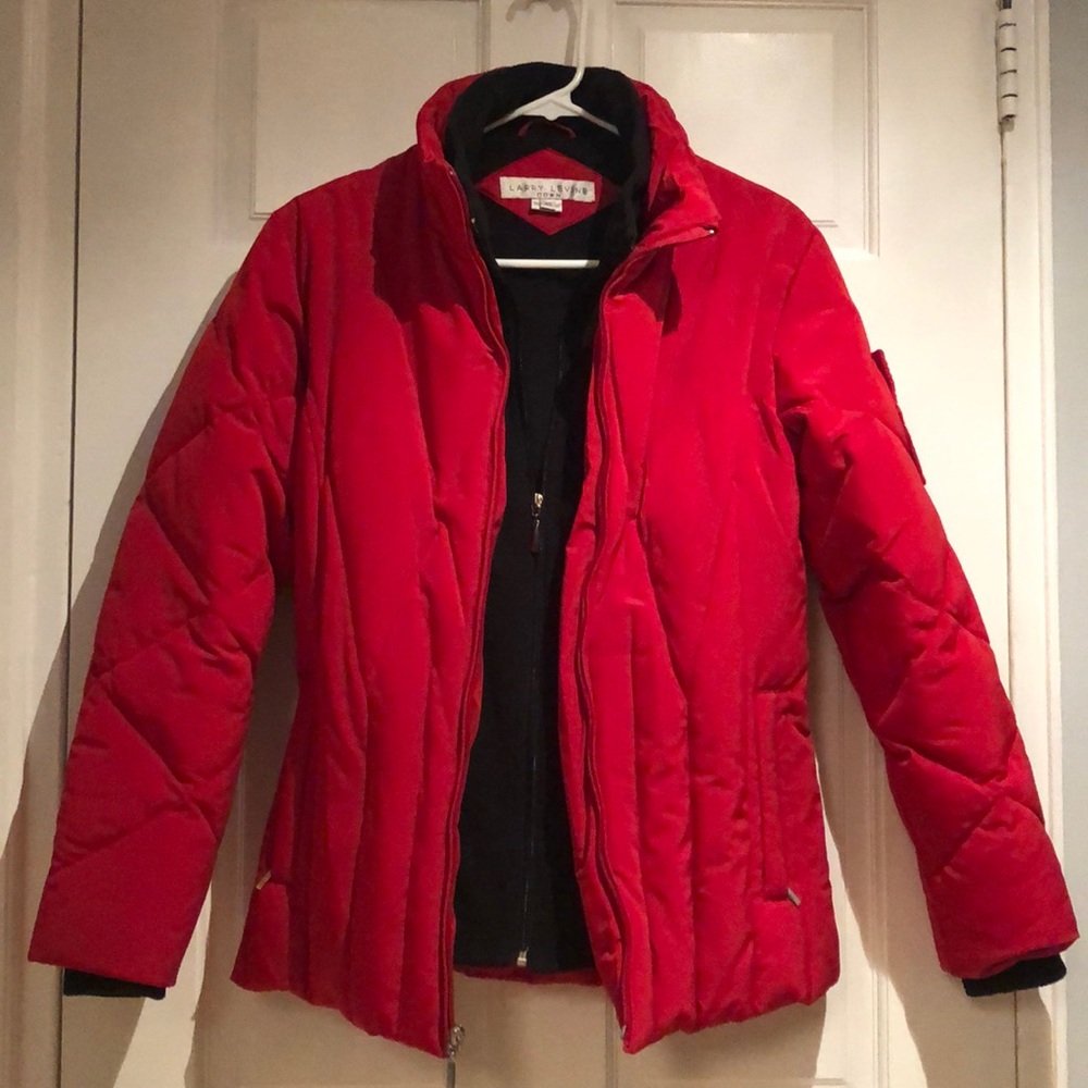 Larry Levine Women’s Red Down Jacket